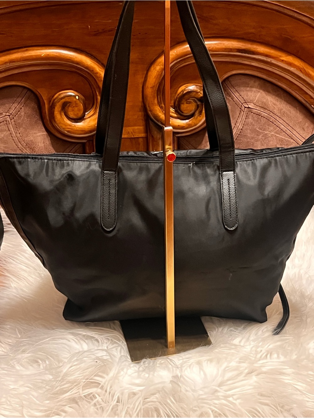 Botkier Black Nylon with Leather Straps tote bag - Picture 4 of 10